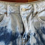 PacSun Blue Tie Dye High Rise Denim Shorts Size 26 Festival Spring Cutoff Grunge Photo 1