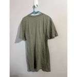 H&M Women's Olive Green T Shirt Dress 100% Cotton Size M Photo 3