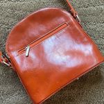Vera Pelle T. Nobile made in Italy gorgeous orange leather crossbody bag Green Photo 4