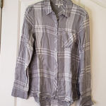 Calvin Klein Jeans Calvin Klien Gray Plaid  Button Up Top Photo 0