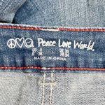 Peace Love World  Girlfriend Jeans Front Slit Straight Medium Wash Womens Size 28 Photo 11