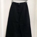 Mara Hoffman  Womens Skirt Black Nakita Denim Midi Split Front Size 2 Photo 1