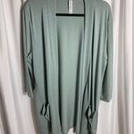 Zenana Outfitters Plus Size 2X Women's Light Green Sweater Cardigan Boutique Photo 0