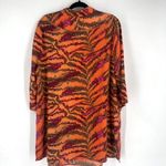 Catherines Abstract Zebra Animal Print Tunic Top XL Boho Purple Orange Blouse Photo 1