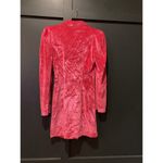 River Island  Pink Velvet Blazer tux Mini Dress Long Sleeve Diamond Buttons 6 Photo 7