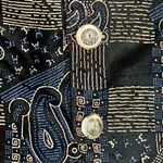 Vintage Black Blue Paisley Patchwork Print 80s 90s Bold Check Club Vibes Mall Size undefined Photo 3