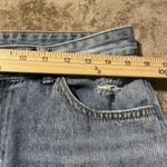 Womens Extra High Rise Jeans Large Distressed Light Wash Straight Leg Pants Rip Blue Size undefined Photo 3