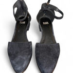 Eileen Fisher  Vero Cuoio Black Suede Ankle Strap D'Orsay Women's Shoes 8.5 Photo 0