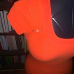 Lole  athletic square neck orange embroidered shoulder XS top Photo 1