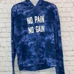 Forever 21 🎓  Blue Tie Dye Long Sleeve Tee Hoodie Photo 0