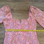 Likely  Pink Lyssa Floral Ruffle Long Sleeve Mini Dress Spring Women's size 4 Photo 8