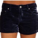 Free People  Blue Velvet Shorts Mid-Rise Photo 1