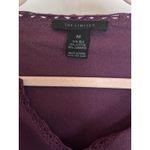 The Limited  Sweater Women's Medium Maroon Silk Cashmere Long Sleeve Minimalist Photo 3