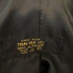 Vintage Thai Silk Handmade Art to Wear Jacket Oversized One Size 100% Silk Aztec Photo 9