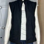 prAna  Breath Black Full Zip Sherpa Lined Nylon Vest Size Medium Photo 0