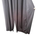 Pretty Little Thing Sleeveless Wide Leg Jumpsuit Front Slits Black Sz 4 Photo 4