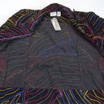 Chico's Chico’s Rainbow Image Embroidered Market Day Velour Jacket Blazer Women’s Size 0 Photo 1