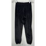 Victoria's Secret  PINK Crushed Velvet Velour Joggers XS BLACK soft Athleisure Photo 1