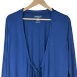 Torrid  Super Soft Tie-Front Cardigan Womens 1X Navy Blue Knit Lightweight Casual Photo 2