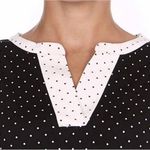 Flora Nikrooz Black White Polka Dot Pajama Top Small Photo 7