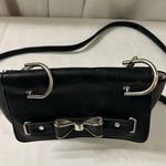 Candie's Candie’s Purse Crossbody Shoulder Hand Bag Bow Accent Small Black Photo 1