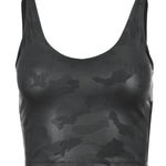 Yogalicious NWT - Lux Foil Cropped Tank Top with Support Inside Bra. Photo 0