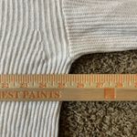 J.Crew  Ribbed Cotton Cashmere Pullover Sweater Hoodie‎ Women's Medium Pocket Photo 9