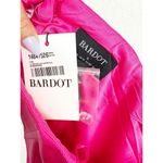 Revolve NWT  Bardot Trinity Corset Mini Dress Size 10 Deep Pink Satin Strapless Photo 4