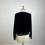 Young Fabulous and Broke Caroline Velour Sweatshirt in Black Photo 5