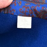 Jofeld Vintage Wool Trench Coat Long Overcoat w/scarf USA M Medium S Small Blue Photo 5