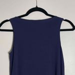 Eileen Fisher Women's Sleeveless Lagenlook Navy Blue Quiet Luxury Maxi Dress XXS Photo 5