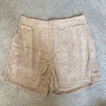 Reflex Tan Terry Cloth High Rise Shorts Size L Size L Photo 0