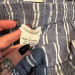 Beach Lunch Lounge blue stripes drawstring pull on pants size large Photo 1