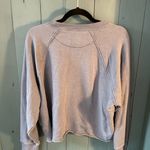 Aerie Size Large Light Blue Raw Hem Sweatshirt Long Sleeve Top Casual Comfy Photo 2