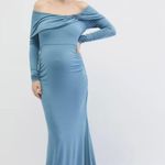 Motherhood Maternity NWT  Off-Shoulder Maternity Photoshoot Gown/Dress Photo 0
