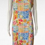 Weekend Clothes Line Multi Printed Patchwork Sleeveless Dress Size Large Photo 0