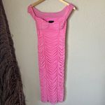 Majorelle  Tabitha pink ruched fitted midi dress Photo 3