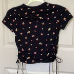 Organic Generation Mushroom Scrunch Tee Medium Black Photo 1