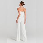 Nadine Merabi Vanessa White Jumpsuit Size 10 Photo 2
