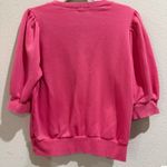 Ontweth Pink Puff Sleeve Embellished Heart Rhinestone Sweatshirt Women's XL‎ Photo 6