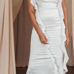 Selfie Leslie Blushing Ruffle Trim Dress Photo 0