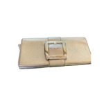 Michael Kors Sutton Gold Metallic Clutch Photo 3