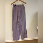 Vintage Pleated Trousers – Lavender 95% Silk 5% Wool | 26” Waist Green Photo 1