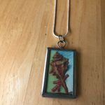 By the Sea Handmade Pendant Seashell Reversible Photo 1