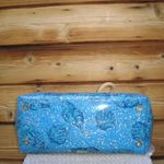 Lilly Pulitzer Large PVS Seashell Print Tote Beach Bag Photo 7