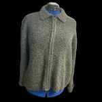 Carolyn Taylor Essential VINTAGE ForBy Design Women’s Zipper Sweater Gray Large Photo 9