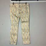 Free People Aztec Print Grey Tan Skinny Jean Zippered Ankle Womens size 31 Photo 9
