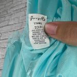 Vintage Gilead Nylon Robe Housecoat Sz S Silky Lace Button Teal Blue 3/4 Sleeve Photo 3