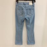 Paige Colette Crop Flare Raw Hem in Folklore Wash Jeans Size 25 Photo 6