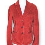 London Jean Rust Corduroy Blazer Jacket Fitted Tailored Stretch Retro Size 8 Photo 7